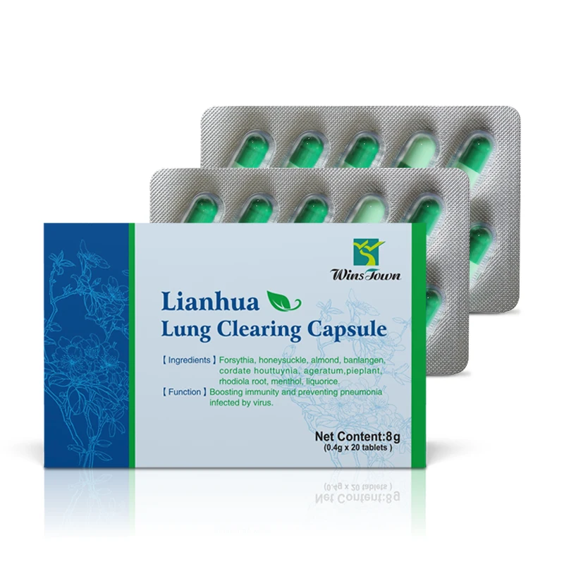 lianhua qingwen jiaonang lung clearing capsule natural china herbs detox Linhua qingwen capsules
