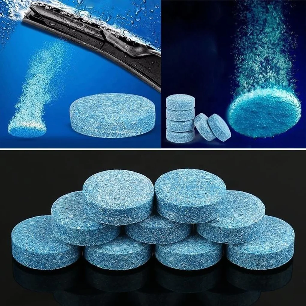 Car Windshield Wiper Cleaning Effervescent Tablets Home Window Glass Toilet Solid Cleaner  Car front windshield cleaner