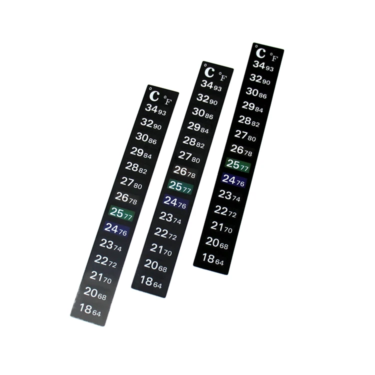 Customized good quality read easy reading aquarium thermometer sticker