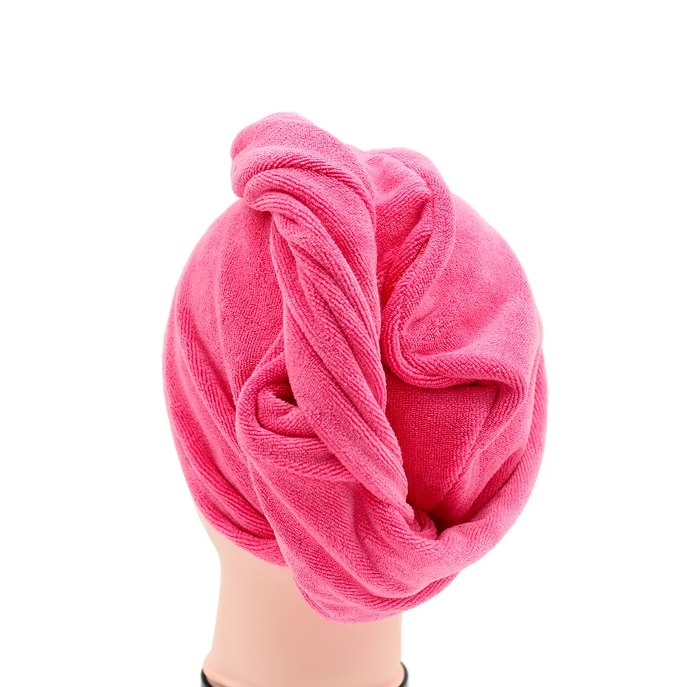 Quick Dry Microfiber Custom Printing Silk Microfibre Wrap Head Drying Hair Turban Salon Towel
