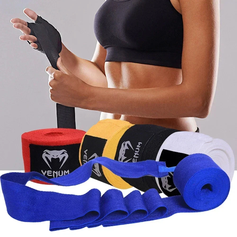 Hot Sale MMA Training 3m Comfortable Wear Resistant Breathable Semi Elastic Custom Logo Boxing Bandage Hand Wraps
