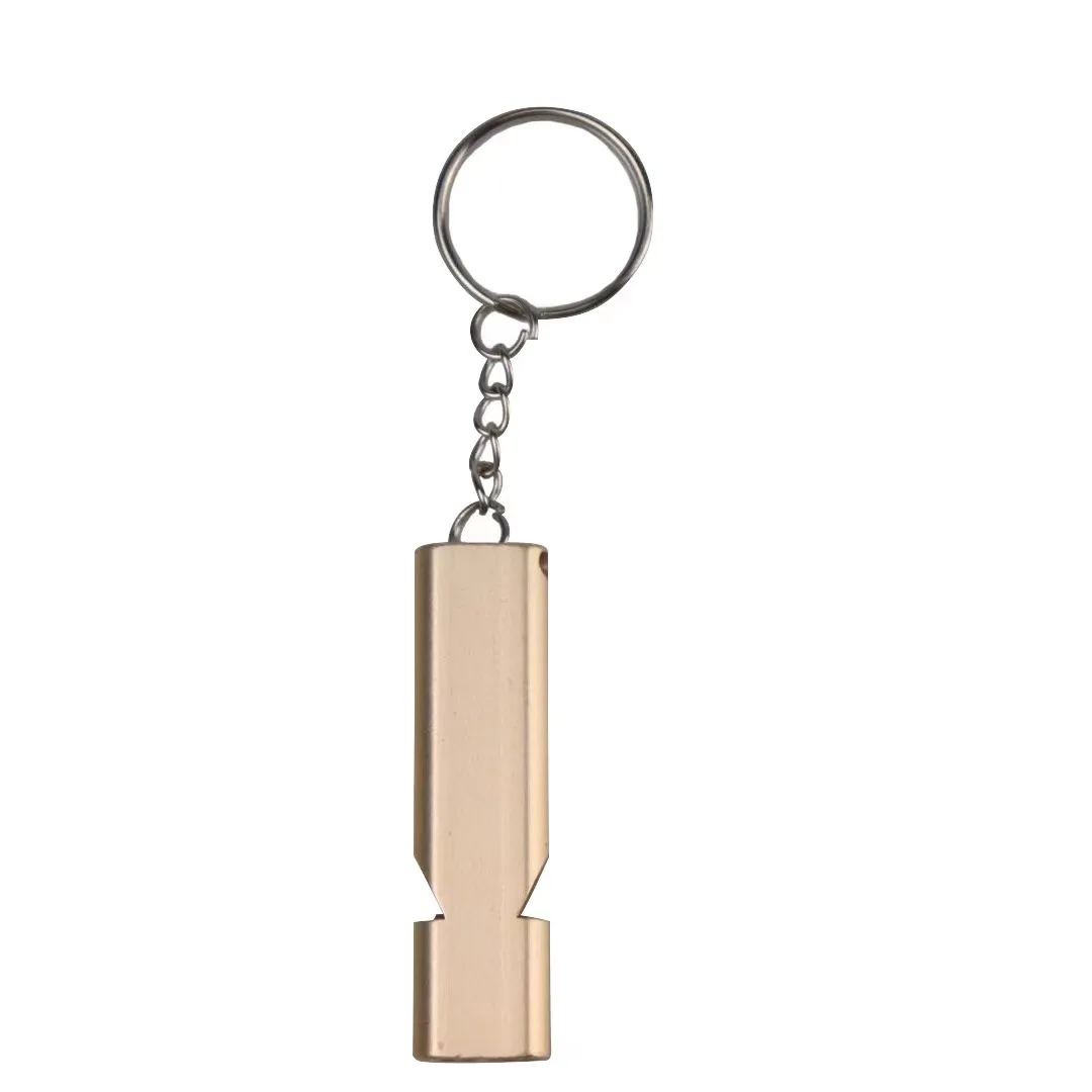 Manufacture high quality Portable outdoor boat Aviation aluminum metal emergency seek survival rescue safety whistle