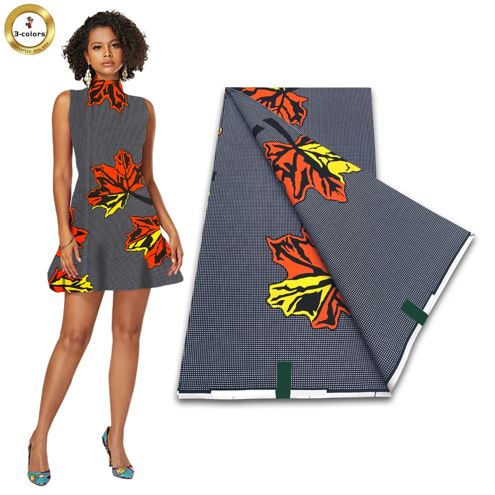 2022Hot Sales African Wax Prints Fabric Printed Real Wax Fabrics