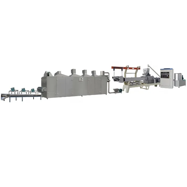 twin screw extruder textured soya meat making machine soy protein production line