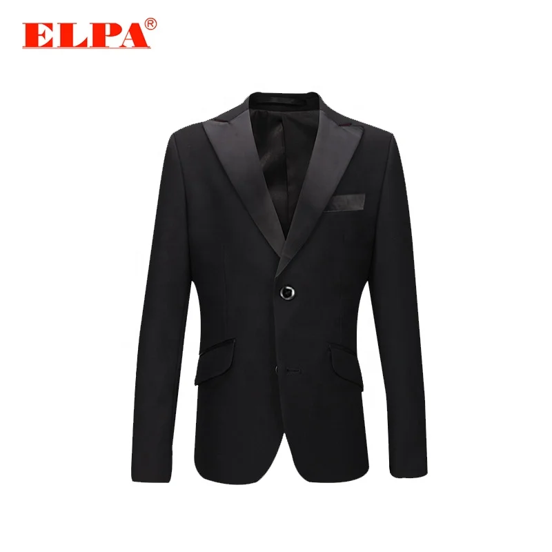 
ELPA designer 3 piece kids boys black formal tuxedo party wedding ceremonial suits set for children boys 