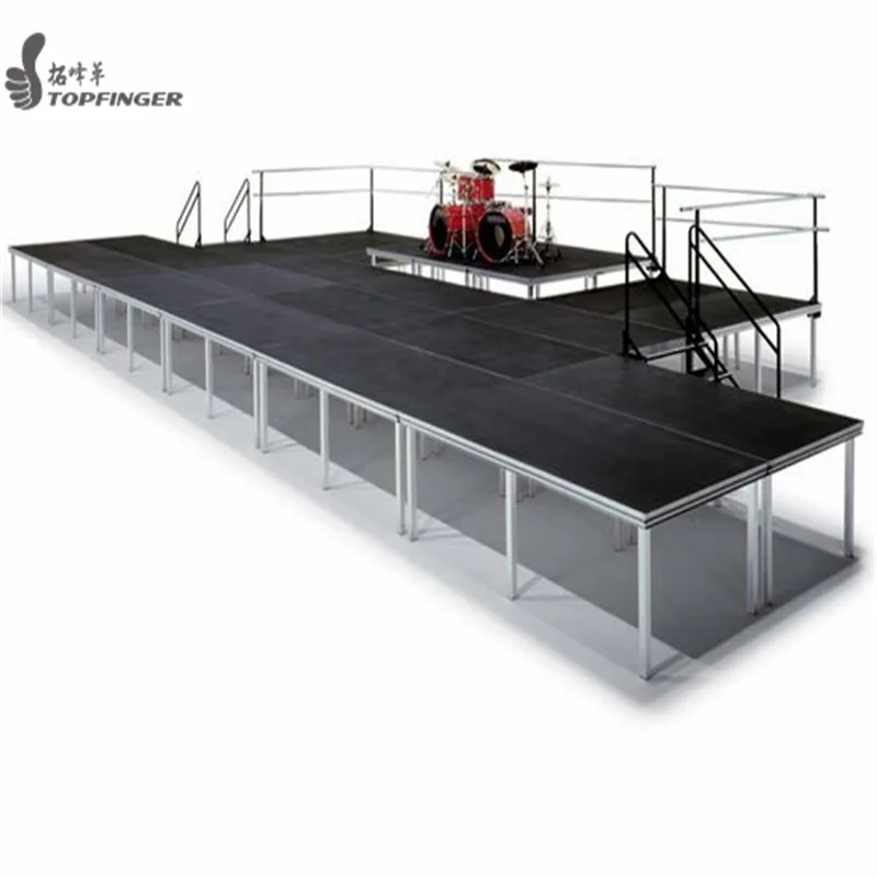 Topfinger Factory Aluminum Stage Platform  Stage Deck Aluminum Outdoor Stage Podium For Concert Events Wedding