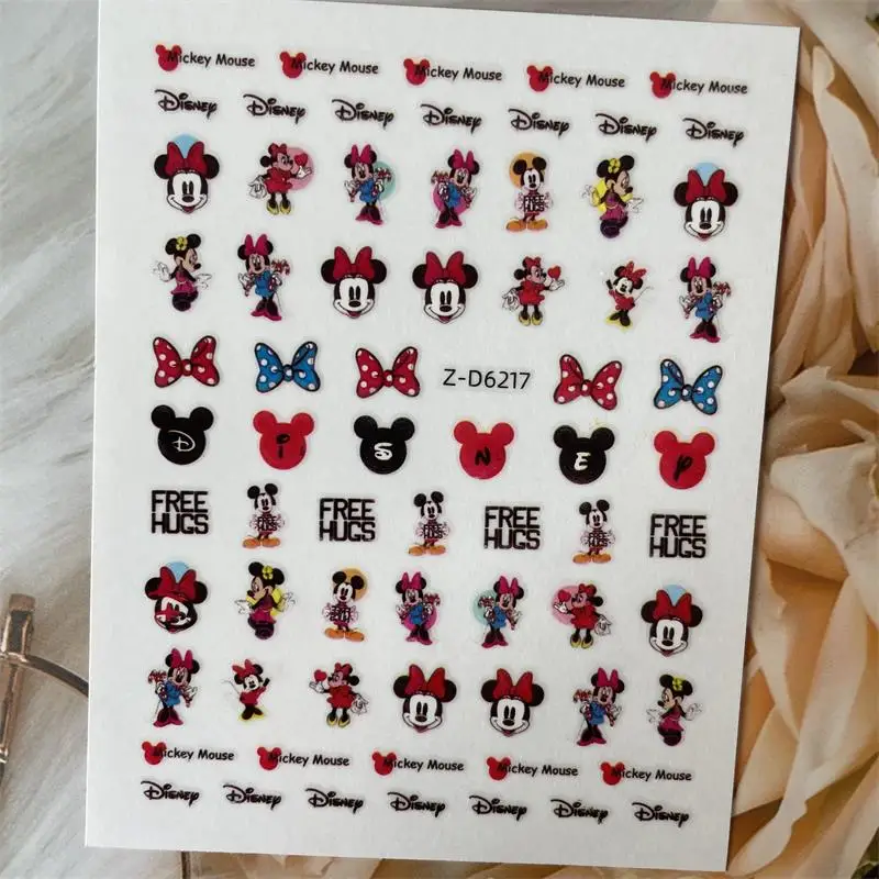 Custom Popular Animation Nail Stickers Multiple Choice Character Nail Decals Dis ney Nail Art Decoration