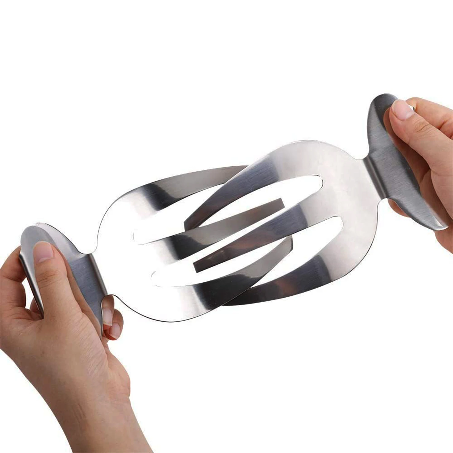 E-PIN 2 Salad Hands stainless Steel Salad Servers Kitchen Helper Pasta Servers