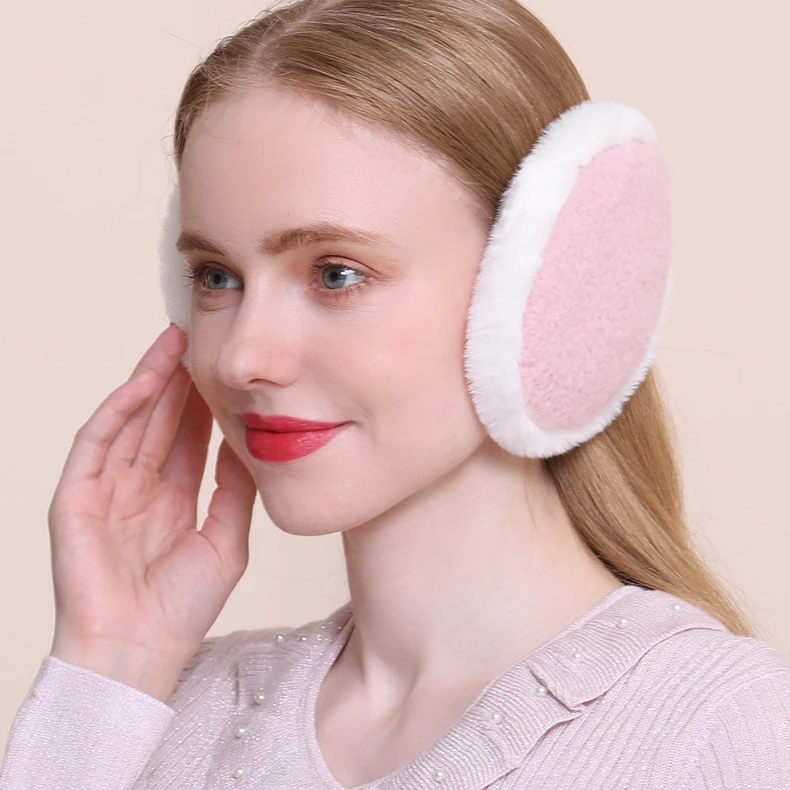 Новинка 2022 зимние уличные теплые наушники холодного и антифриза женские милые плюшевые утепленные на