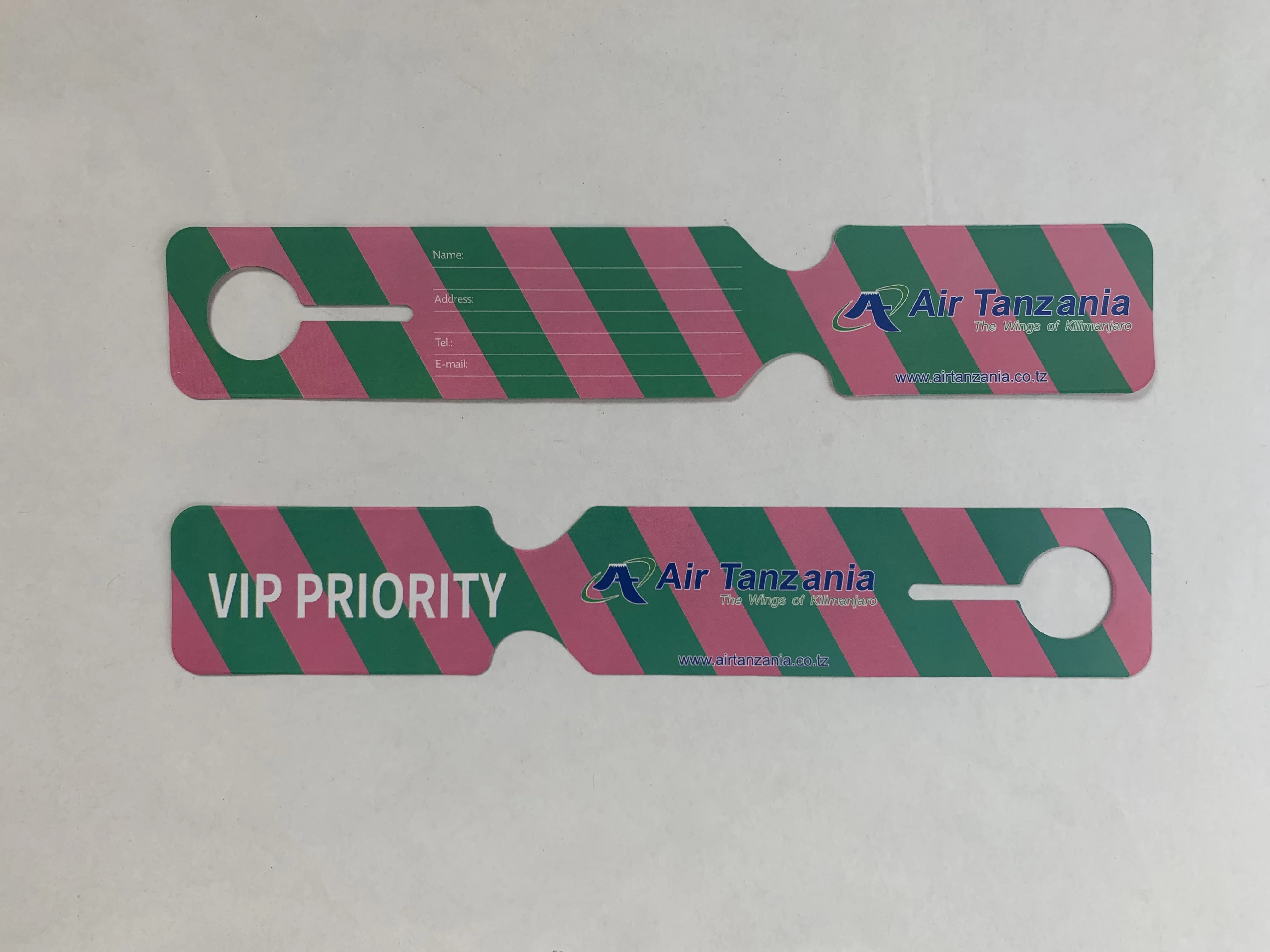 Recyclable OLANTAI custom cabin baggage pc tag ticket airline luggage tag