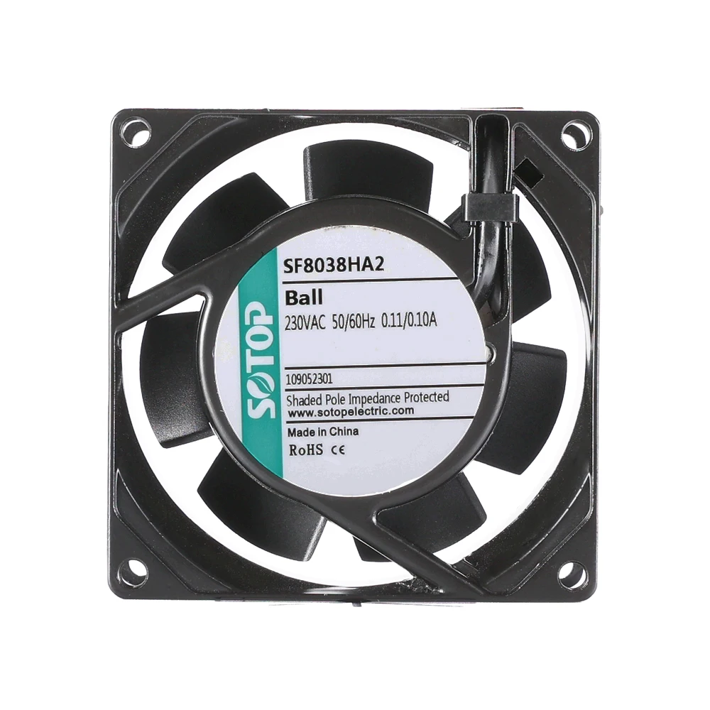 80x80x38mm 8cm 115V AC 14W 53m3/h 2900rpm Electric Drive Power Cabinet compact Axial AC Cooling Fan