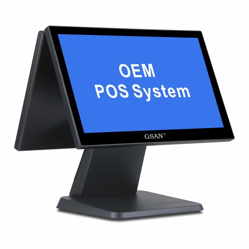 GSAN 15.6 Inch Capacitive Touch Screen I3 All In One POS System Cash Register Windows Supermarket Terminal System Payment POS