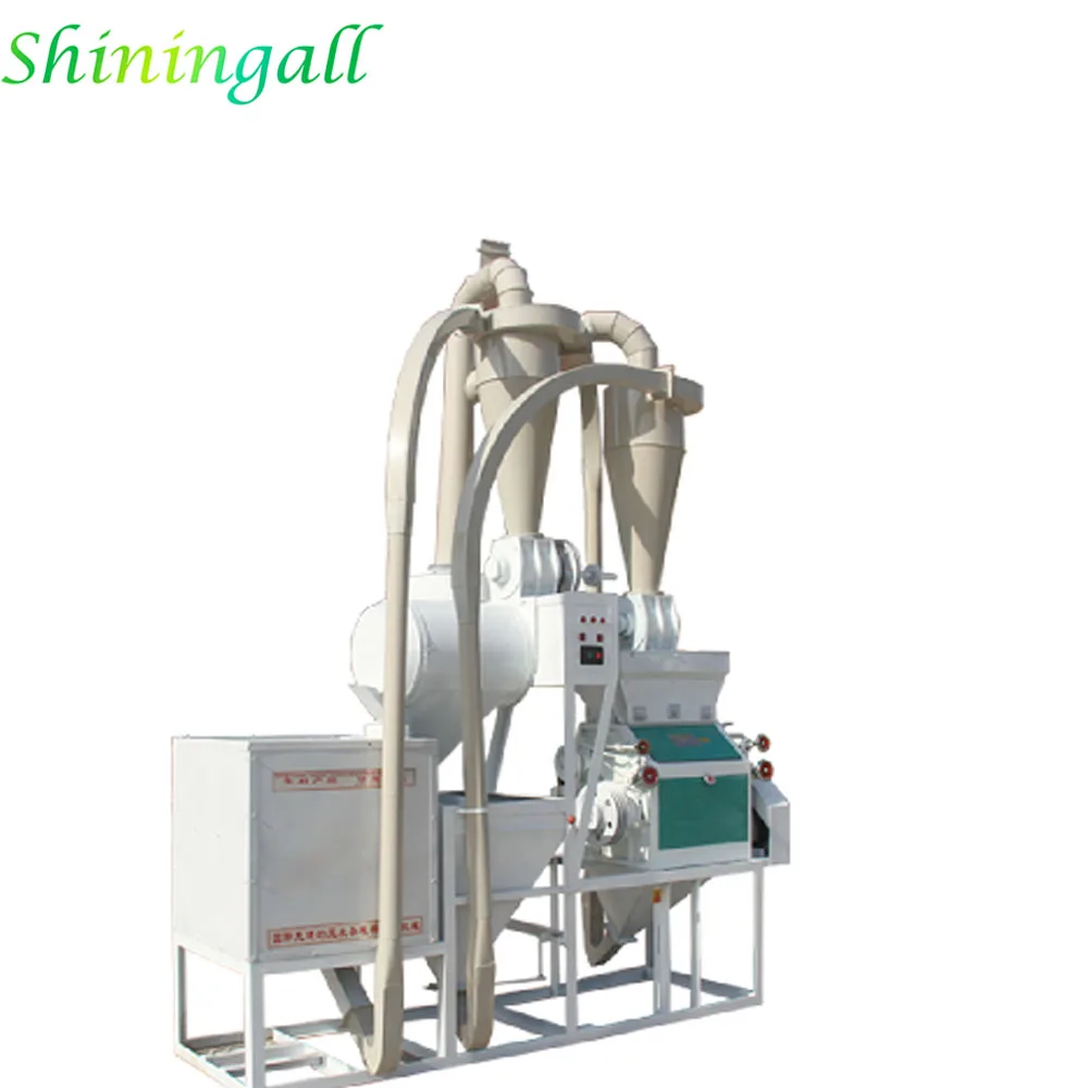 Shiningall 6fw-50b molino de granos combined rice mill machine powder grinding machines