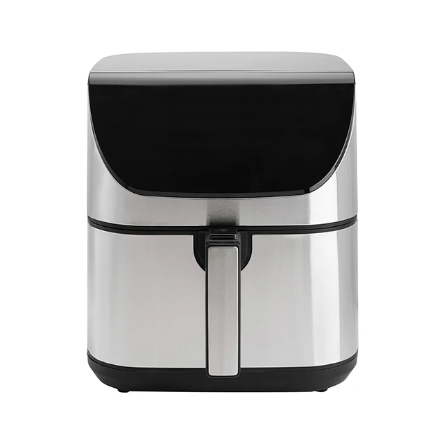 XL Air Fryer Stainless Steel Fashionable Cookware Household Kitchen Appliances Oil-Less Smart Digital 8 Liter Hot Air Fryers