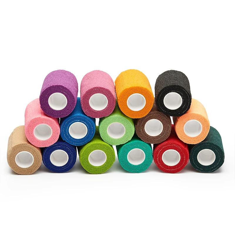 Самоклеящаяся повязка 4 дюйма x 5 ярдов когезионная ветеринарная лента для оказания первой помощи с горьким