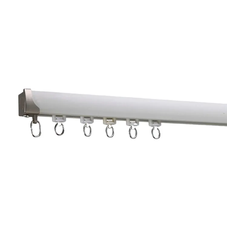 European Style Luxury Gliders Linear Corner Panel Curtain Rod And Track