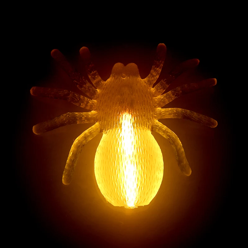 Hot Sale Halloween Supplies Scary Spider Glow Stick Animal Toy