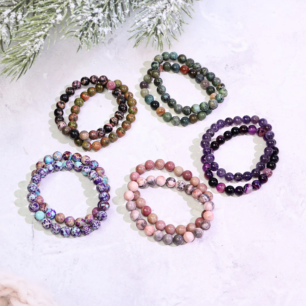 Wholesale  Colorful Crystal Beads High Quality Crystal Bracelet For Men Women Girl