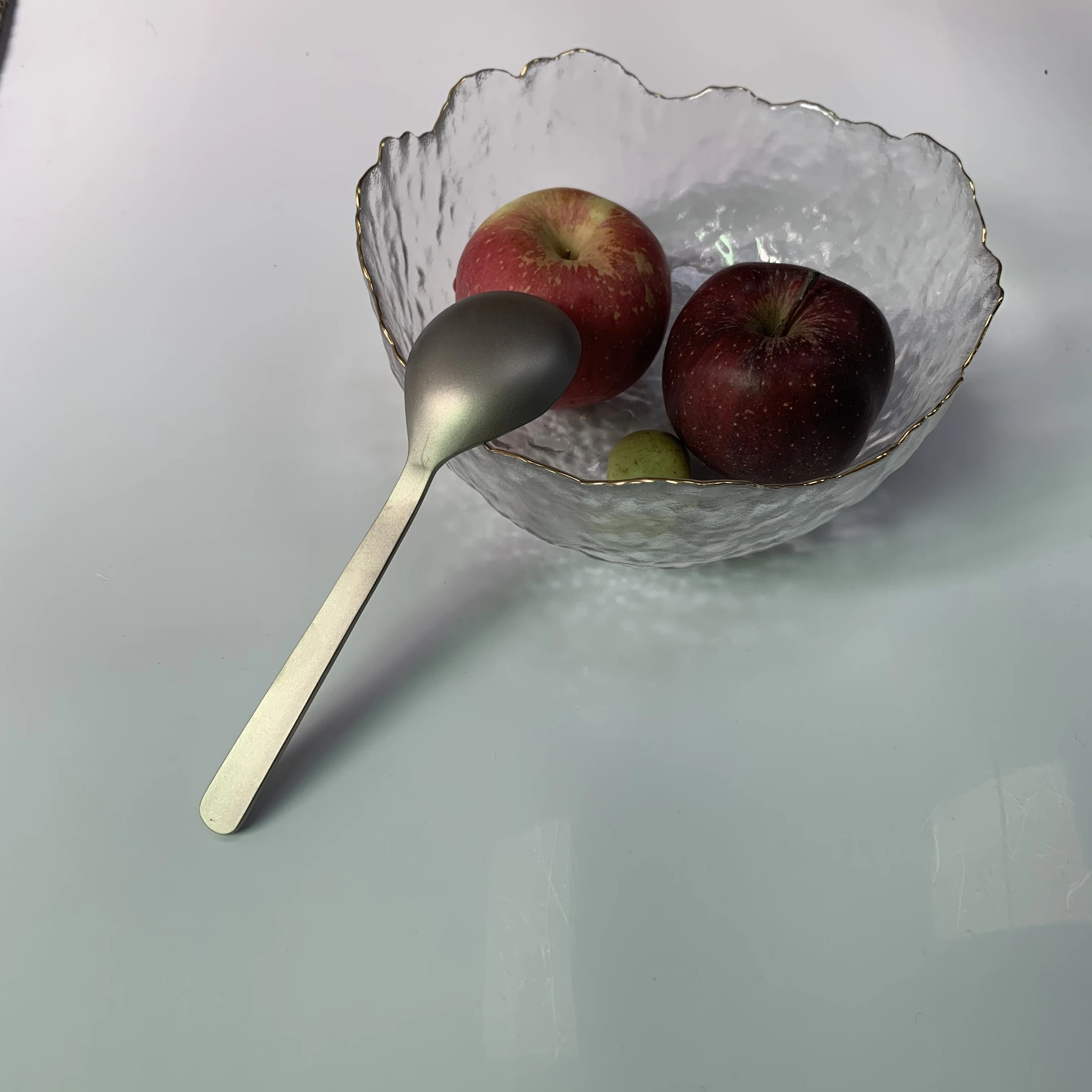 Титановая длинная ручка 8 7 дюймов суп Кемпинг Spork Экологичная кофейная
