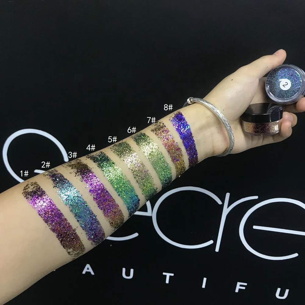 Pigment Duochrome Pressed Glitter Eyeshadow Makeup Products