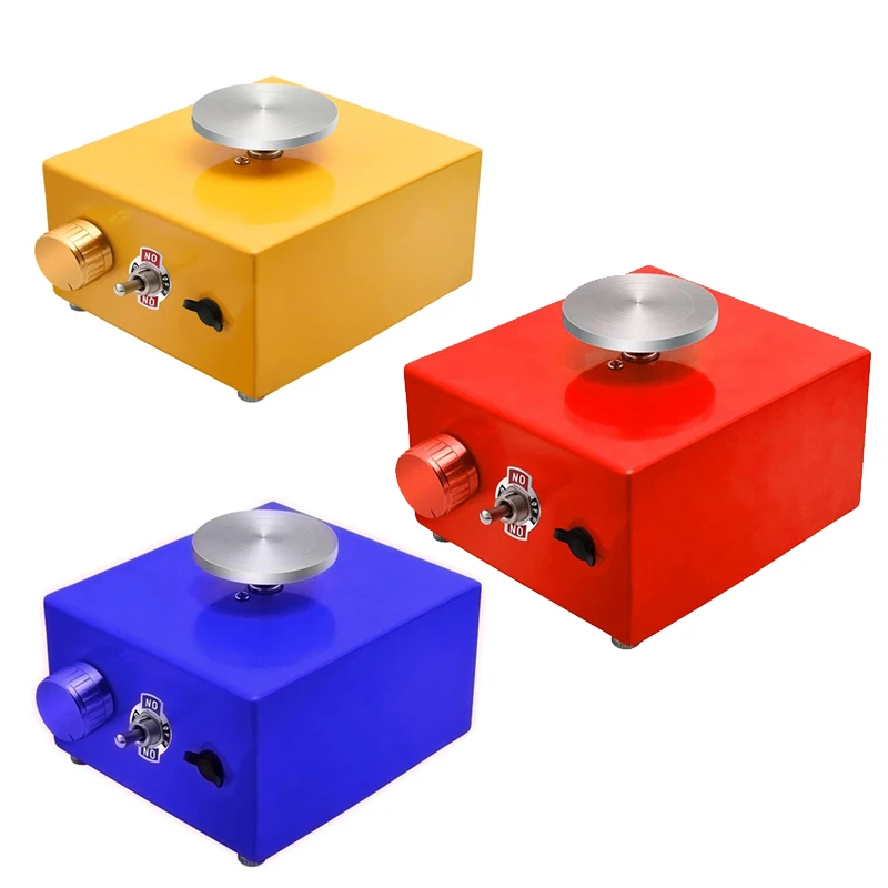 Ceramic Work Ceramics Clay Art Craft 12V  Electric Pottery Wheel Forming Machine DIY Clay Tool with Tray