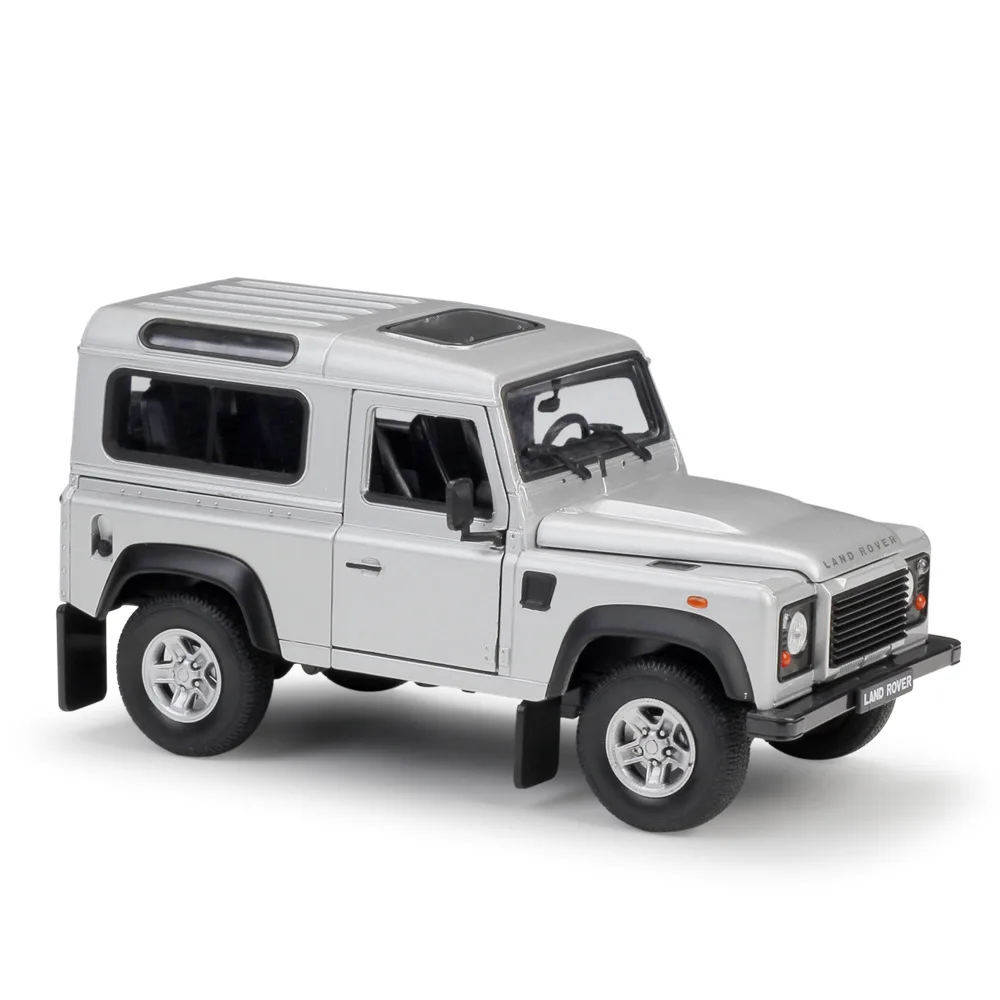 WELLY 1:24 Land Rover Defender Off-Road Vehicle Car Simulated Alloy Car Model Collection Display Gft Toy Wholesale