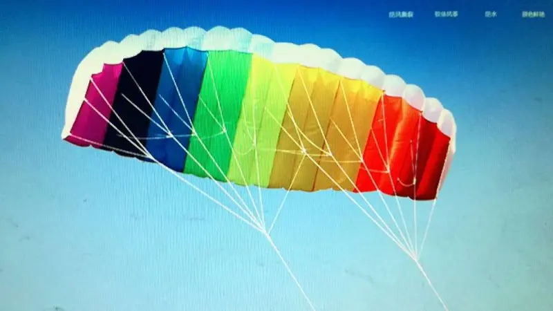 1 meter soft body umbrella kite   Rainbow umbrella sport kite