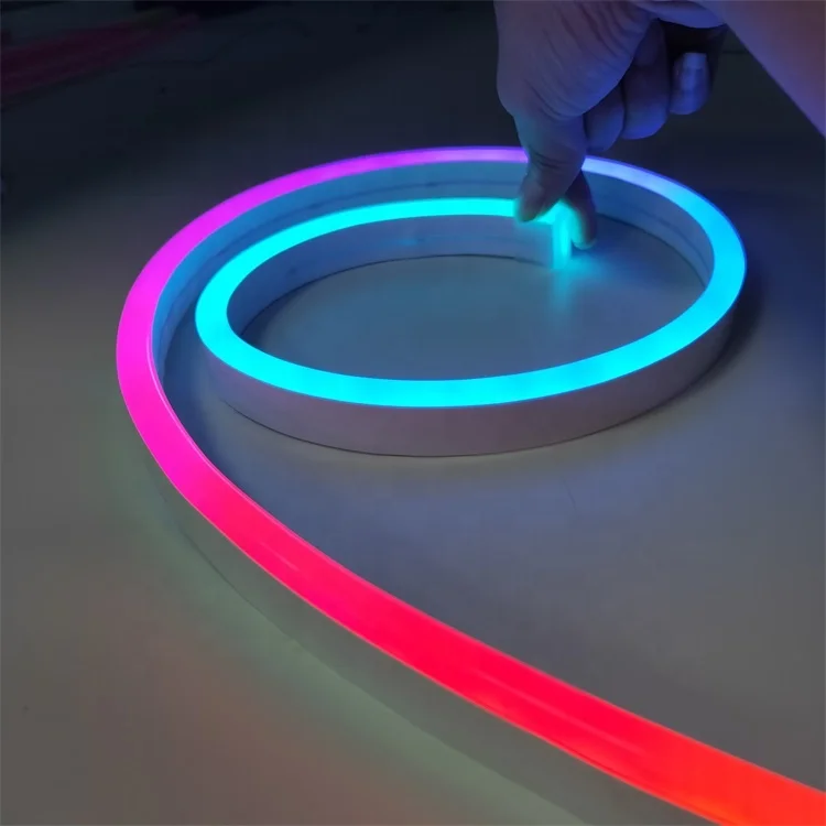  IP67 12V 24V 5M Smart WS2811 WS2812B адресная Пиксельная гибкая 5050 rgb силиконовая неоновая водонепроницаемая светодиодная