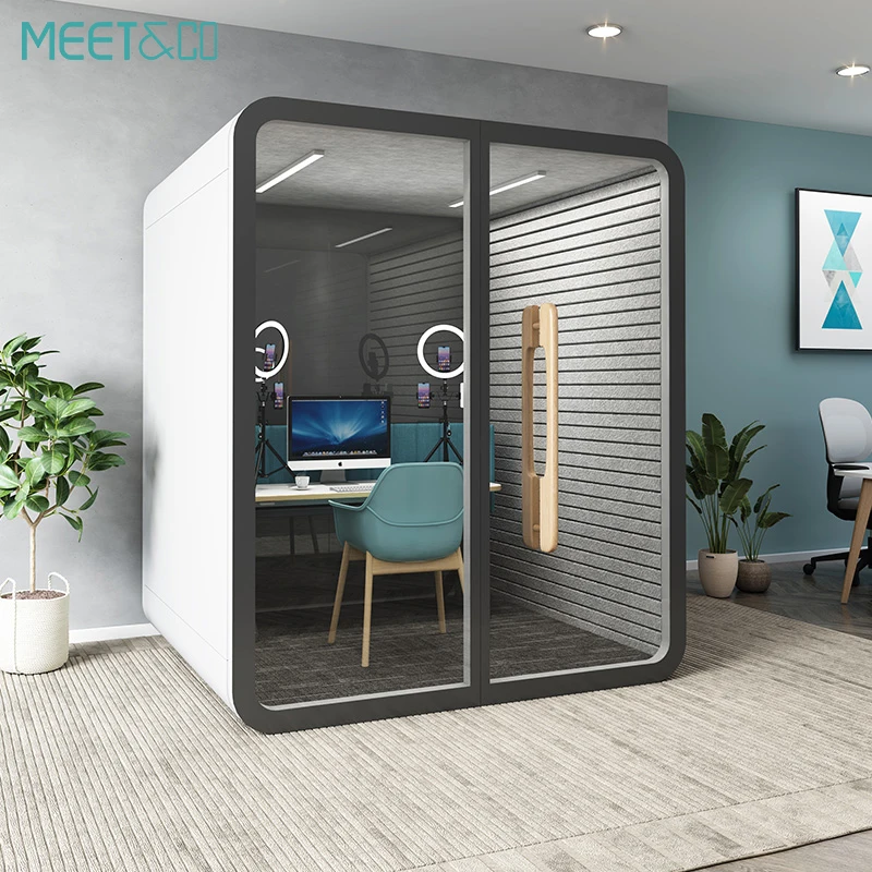 Customized Modern Acoustical Office Pods for Indoor Meetings Phone Booths Hotels Schools Hospitals Villas