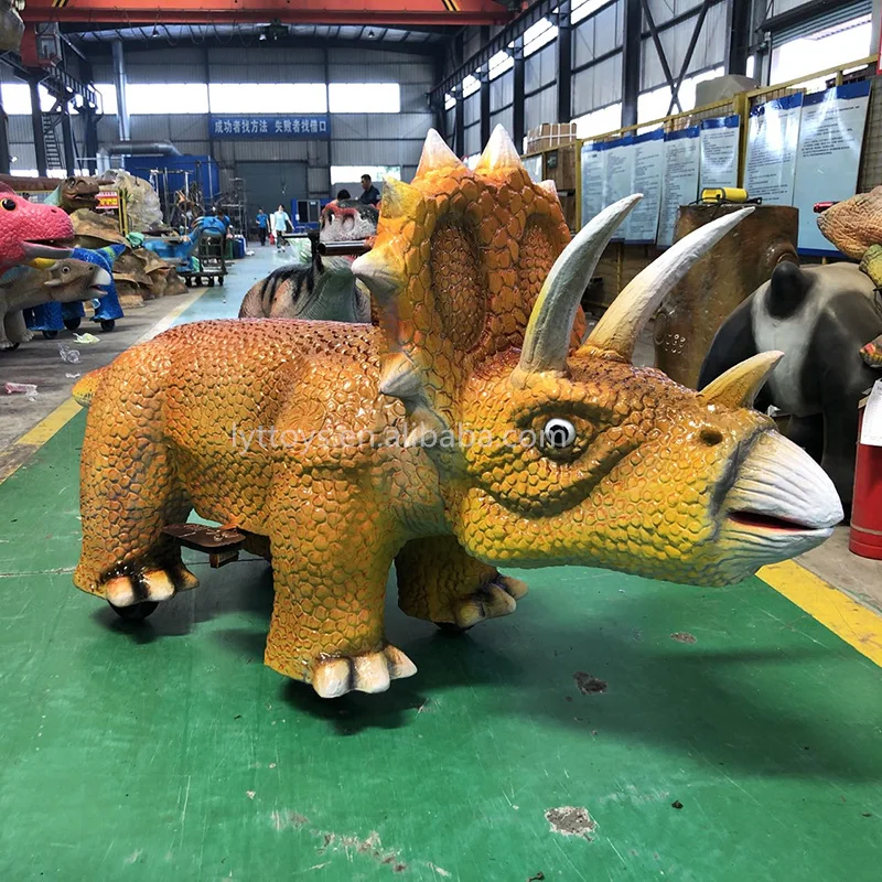Customized Shape Mechanical Toy Animal Cow Electric Riding Dinosaur to Ride
