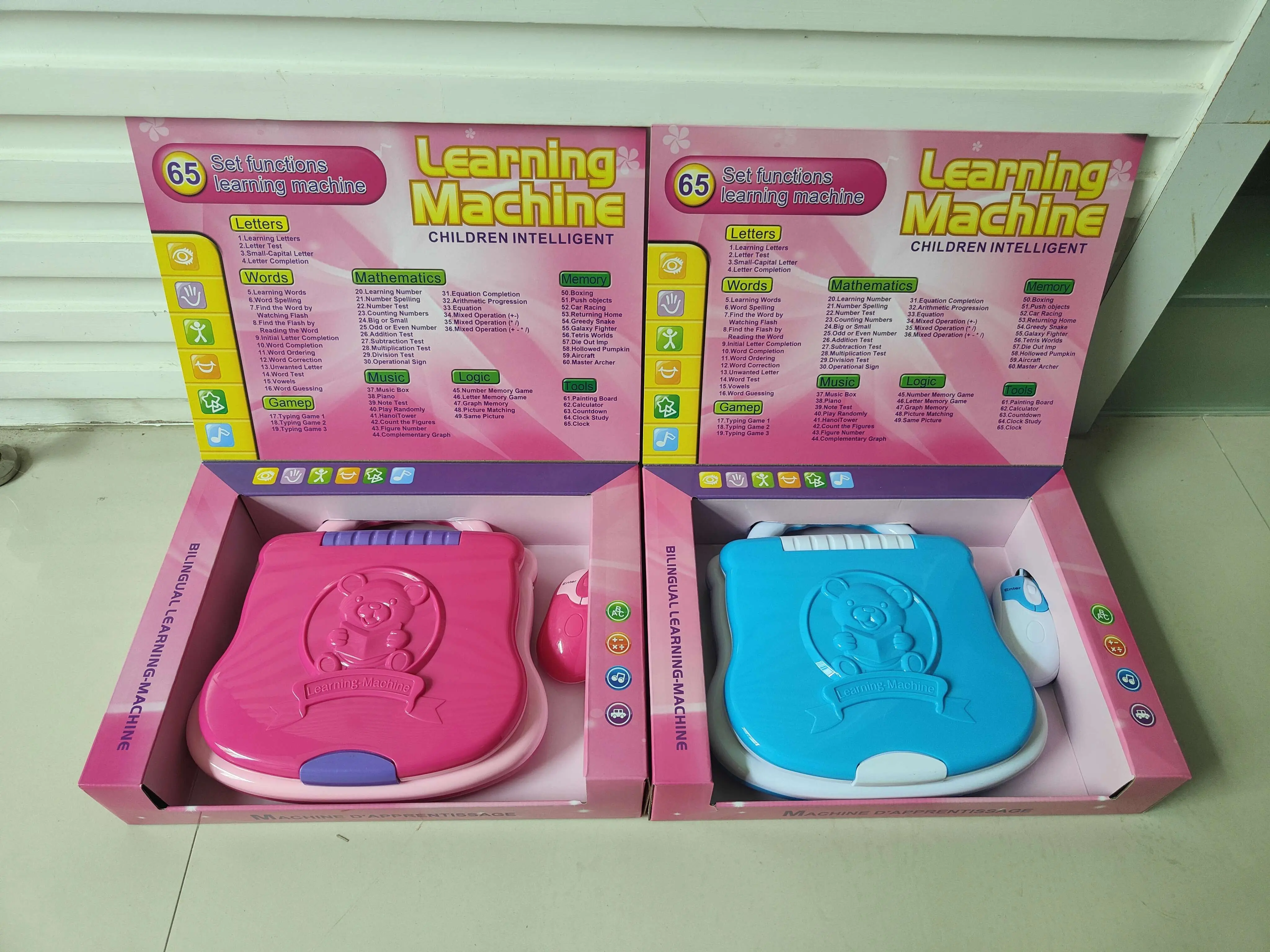Laptop kids toy learning English Early Education Plastic Intelligent LED Display Laptop Toys Children Computer Learning Machine