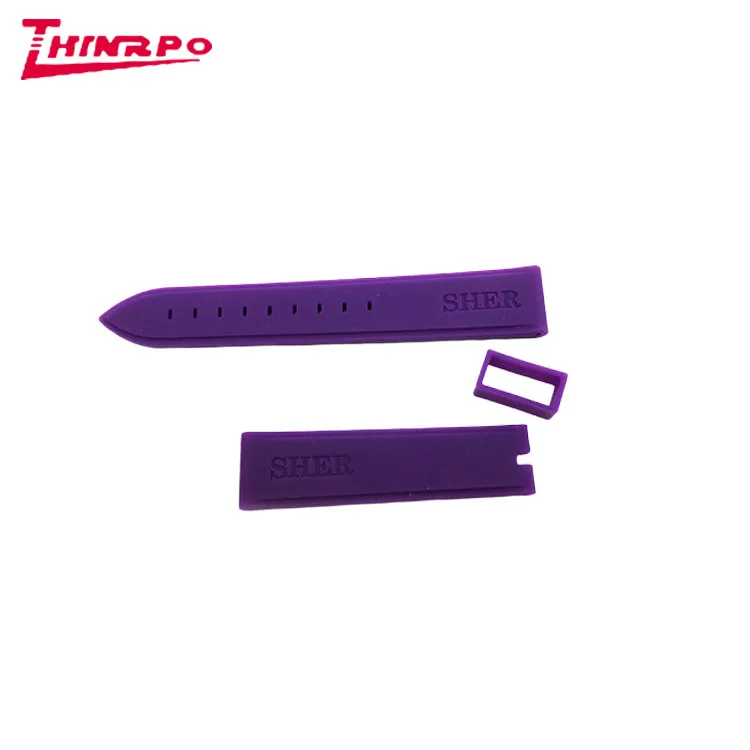 18 mm  Orange soft silicone rubber watch band strap