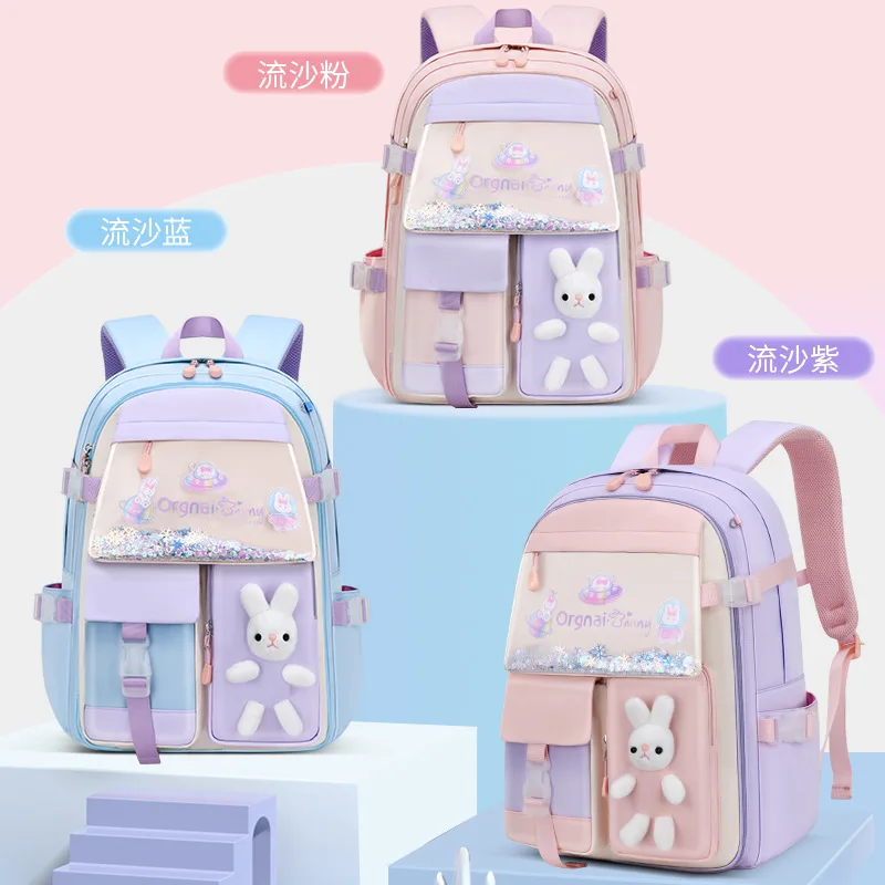 Quicksand schoolbag School Bag China Made Panther High Class Student Girl Backpack Tom And Jerry