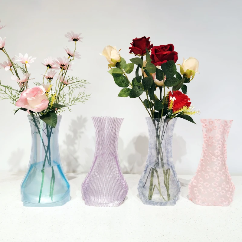Экологически чистые продукты, пластиковые складные вазы для цветов, складные пластиковые вазы для домашнего декора