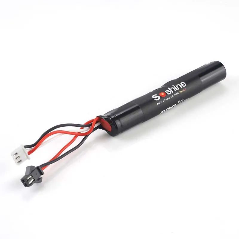 Soshine 2S 7.4V 14500 900mAh Lithium Ion Battery for Toy Oda Palace Plug SM Plug