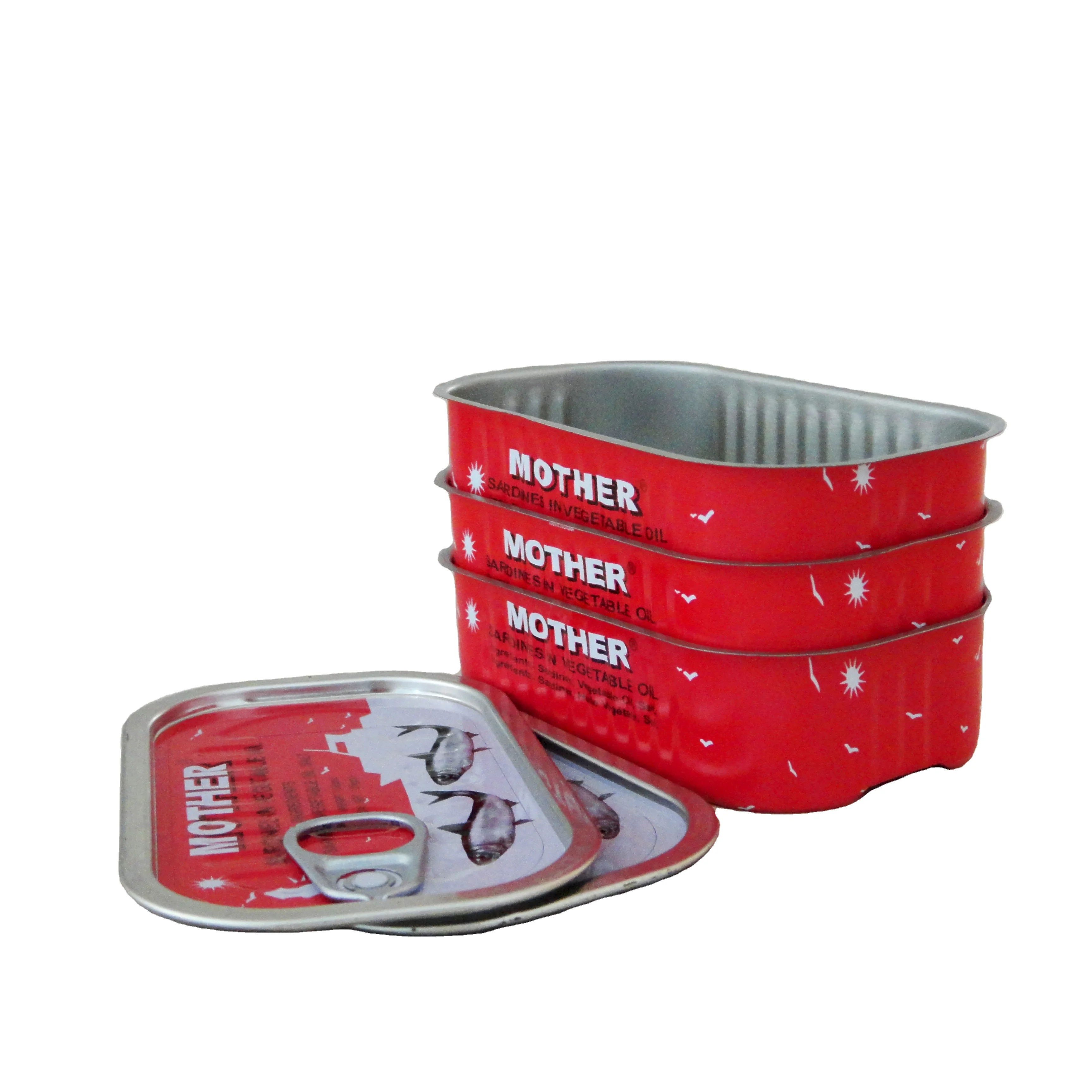 125g  1/4 club  tin can rectangle empty can for titus sardines canned  manufacturers