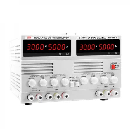 KUONGSHUN MCH-302D-II 0-30 в/0-2A Регулируемый двухканальный источник питания постоянного тока