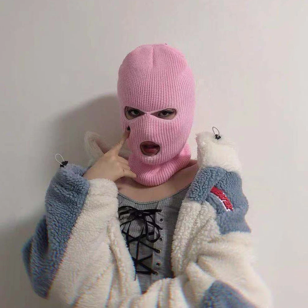 Оптовая продажа, 100% акриловая зимняя дизайнерская Балаклава с 3 отверстиями, индивидуальная Балаклава, шапки, лыжная маска, шапка