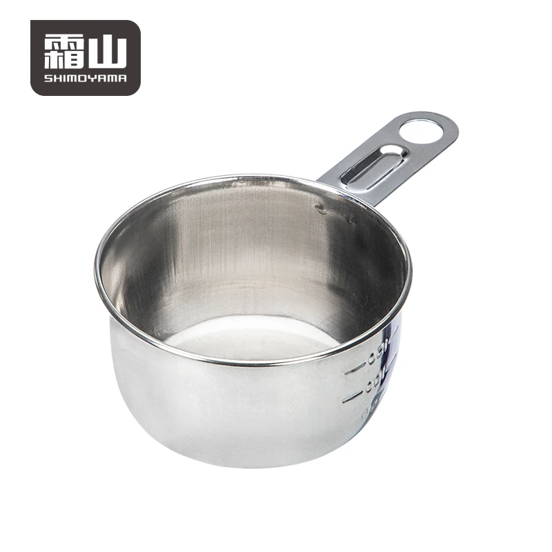 SHIMOYAMA Metal Kitchen Tools Easy to Read Markings for Measuring Dry or Liquid Ingredients Stainless Steel Measuring Cups
