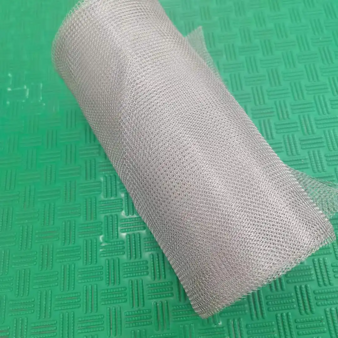 Manufacture tinned copper steel iron wire mesh braid shield mesh 150mm width EMI shielding knitted mesh sleeve