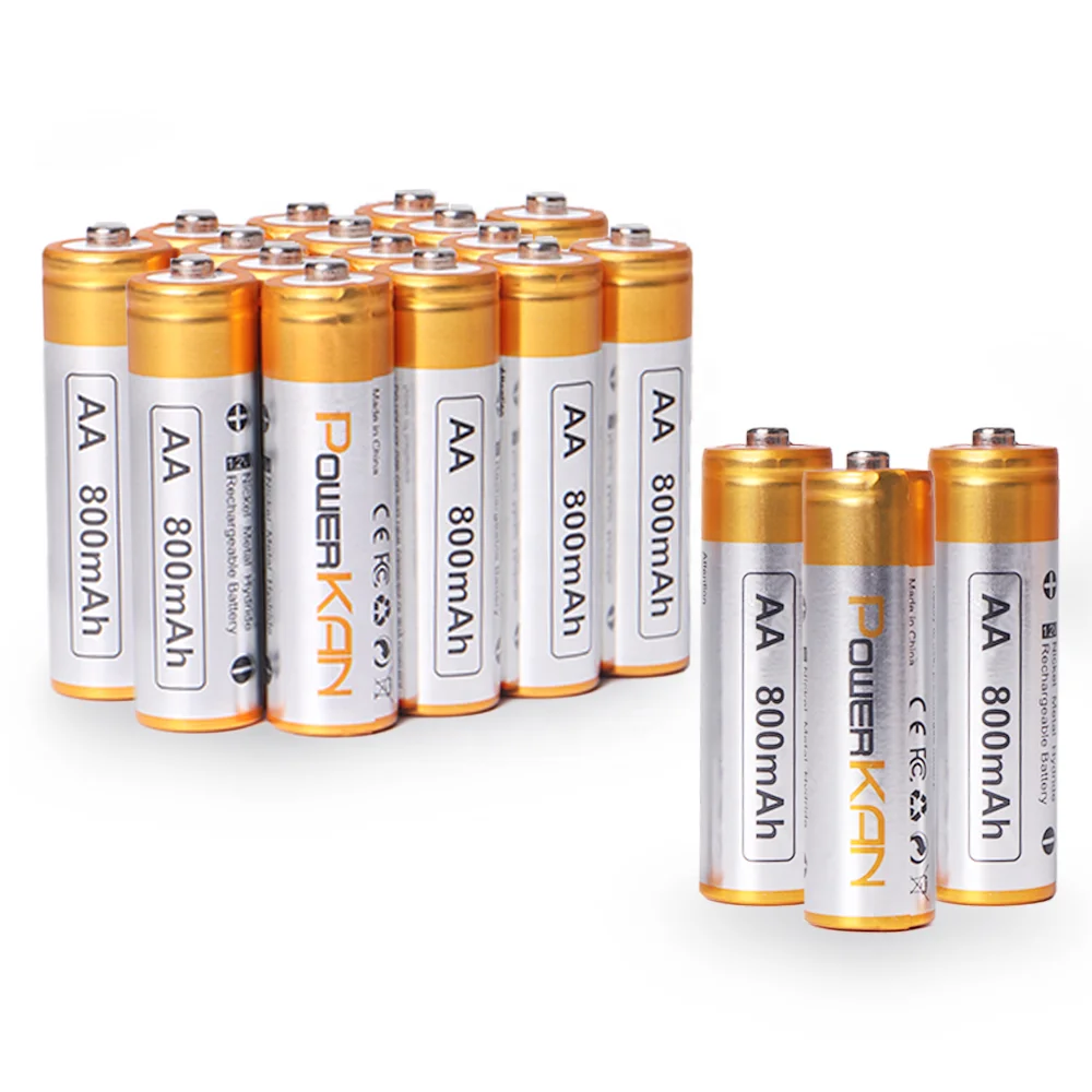 Nimh Digital Battery High Capacity 800mah 1.2V AA Rechar 3.7V Laptop Notebook RECHARger Stock 12 Months Aa800-new1