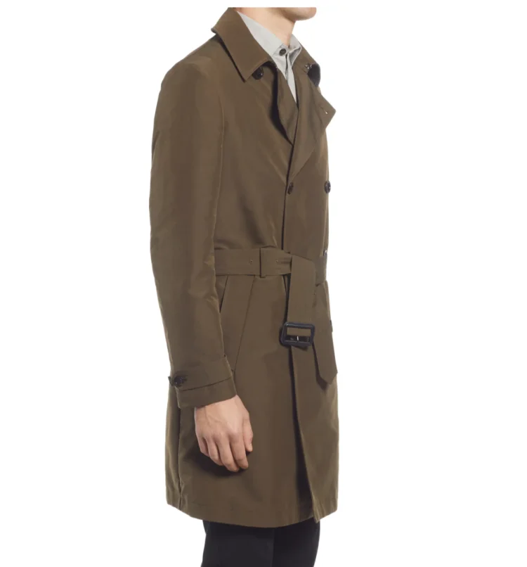 OEM ODM Custom Luxury Trench Coats Worsted Wool Overcoat Men Warm Winter Long Men Cashmere Overcoat For Men