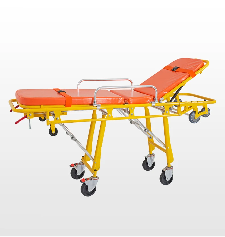 Portable Medical Emergency Stretcher Rescue Bed Manual Soft Metal Design Hospital Furniture  Chair