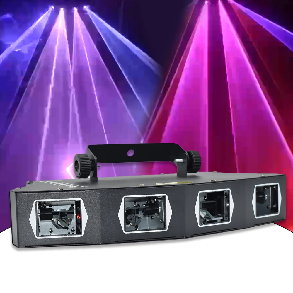 Four Holes Laser beam line Dmx512 Sound Control Led Lazer Light Dj Disco Laser Lights For Night Club