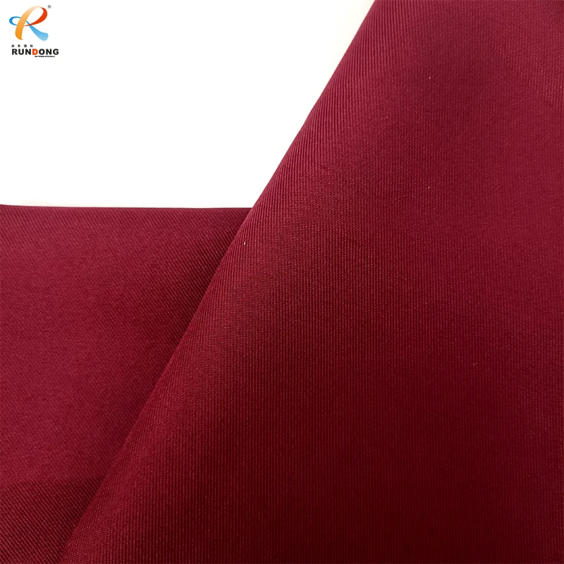 Rundong tela fabric medic 220gsm polyester elastane fabric polyester twill fabric for uniform