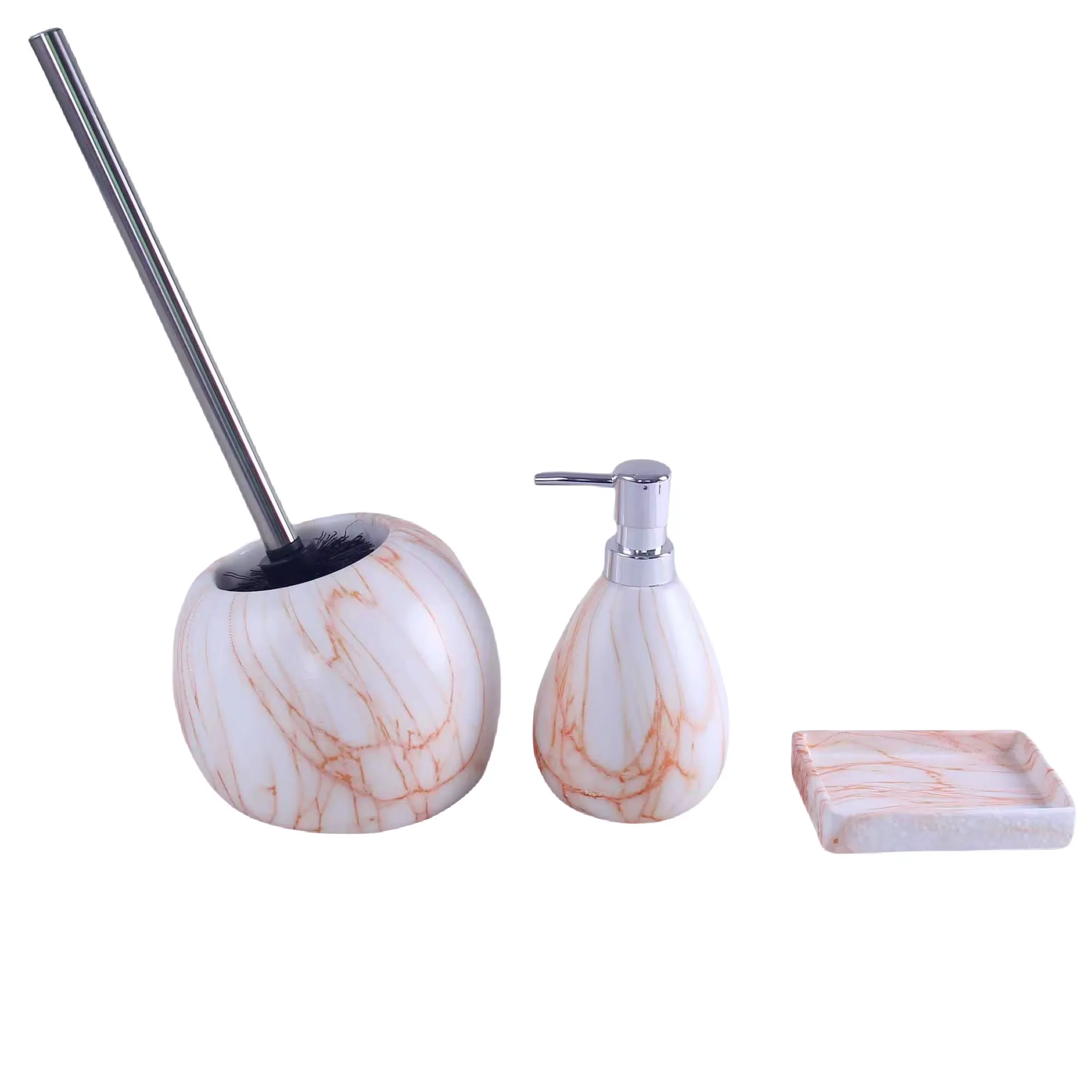 3pcs  Ceramic  Bathroom sets for home or Hotel collection Modern Bathroom accessory collection Set