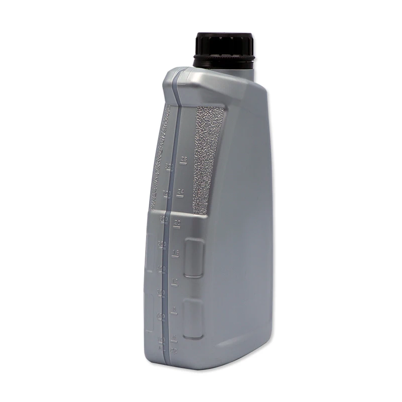 High Quality Gray 1 Liter Plastic Engine Oil Bottles Lubricant Oil Bottle Chemical Bottles