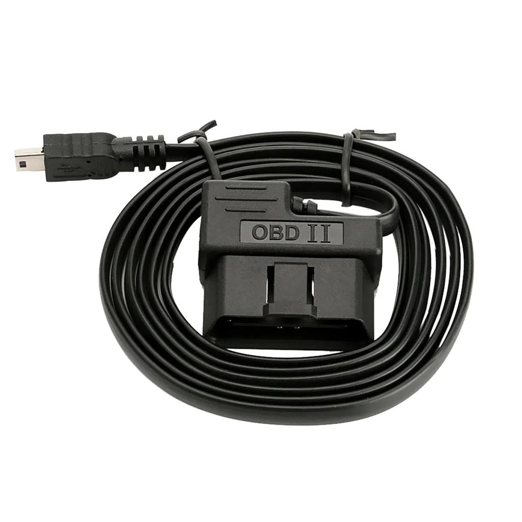 16 Pin OBD II 2 Cable Diagnostic Adaptor OBD2 to Mini Connecting for Car HUD Head up Display