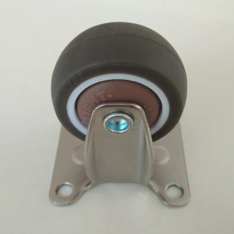 CMCL Silent Castor M6/8 Medical Tpe Swivel Casters With Brake Furniture Caster Wheels