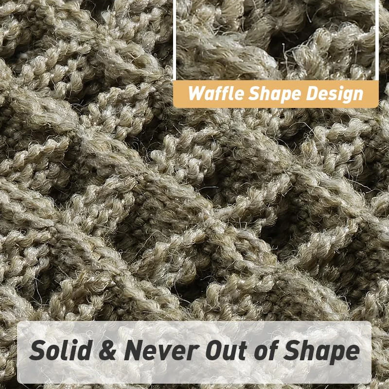 Custom Color Home Hotel Microfiber Absorbent Door Bathroom Mat Non Slip Machine Washable Waffle Bath Mats with Tassels